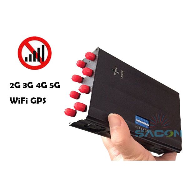 8 Antennas 20m Range 4W Output Power Signal Jammer Mobile Phone Blocker WiFi Jammer