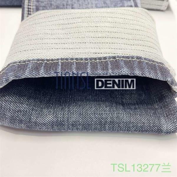 Heavy Weight Gray Slub Denim Fabric 14 Oz For Pants