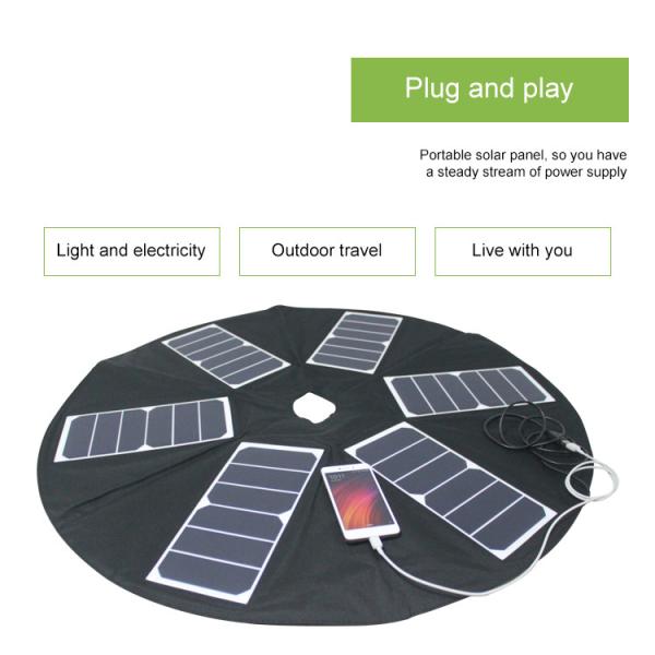 YSERA Sunpower Cell Phone Solar Usb Charger 39w Customized