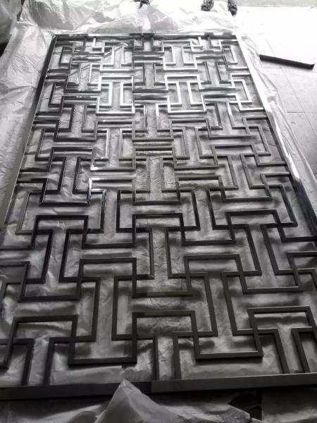 Mirror Rose Gold Metal Screens For Hotels/Villa/Lobby/Shopping Mall