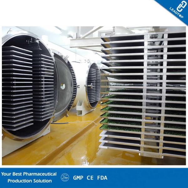 Low Temperature Vacuum Freeze Dryer 213 Kw Power Consumption For Vegetable