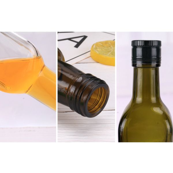 Бутылка оливкового масла 750 Мл стеклянная в сделанной машине предохранения от солнечного света запаса