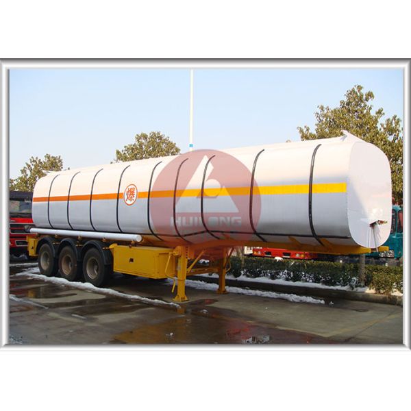 Monoblock Shape Chemical Tank Trailer Heavy Duty Carbon Steel Non - Leakage