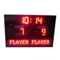 Placar eletrônico do futebol do diodo emissor de luz da cor de Team Name In Red com armário impermeável