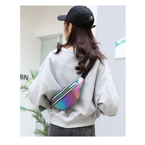 Gender-Neutral Laser PU Waist Bag Waistbags for Women and Girls