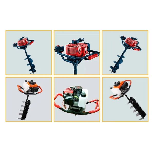 High Digging Power Small Type Garden Hole Tools Gasoline Earth Auger Drill Auger 7-80CM