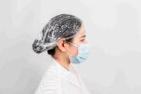 Capuchon de douche en plastique PE élastique jetable sans latex pour hôtel/usine/maison