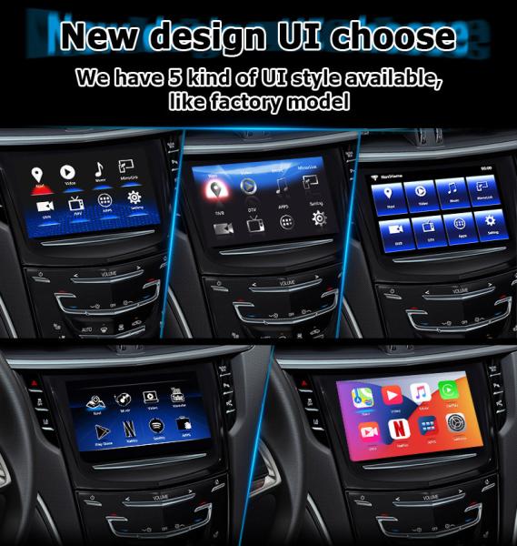 Caixa da navegação de Carplay Android dos multimédios relação video da auto para o vídeo de Cadillac XTS