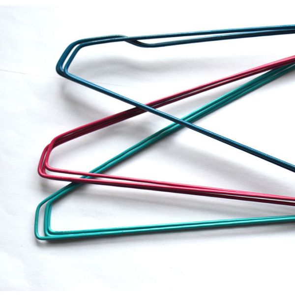 Rust Resistant Steel Wire Hangers Pack 15 Strong Steel Wire Hangers Ideal for Clothing Retail and Warehouse Organization
