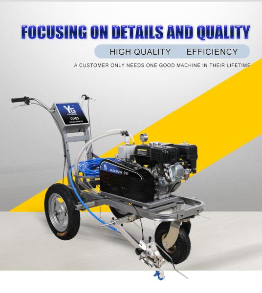 ISO Road Marking Machine Cold Paint Line Driver Traffic Line Paint Machine