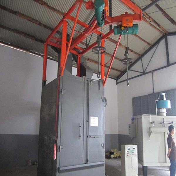 Overhead Hook Type Continuous Shot Blasting Equipment Wheel Shot Blasting Machine