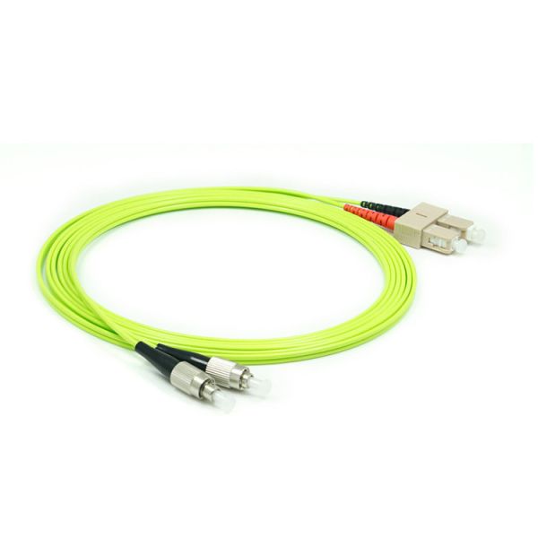 FC To SC Fiber Optic Network Cable Multimode 50/125um OM5 Low Insertion Loss