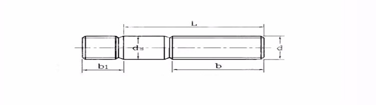 Industrial Double End Threaded Rod Zinc Plated Carbon Steel Length 50-1000mm