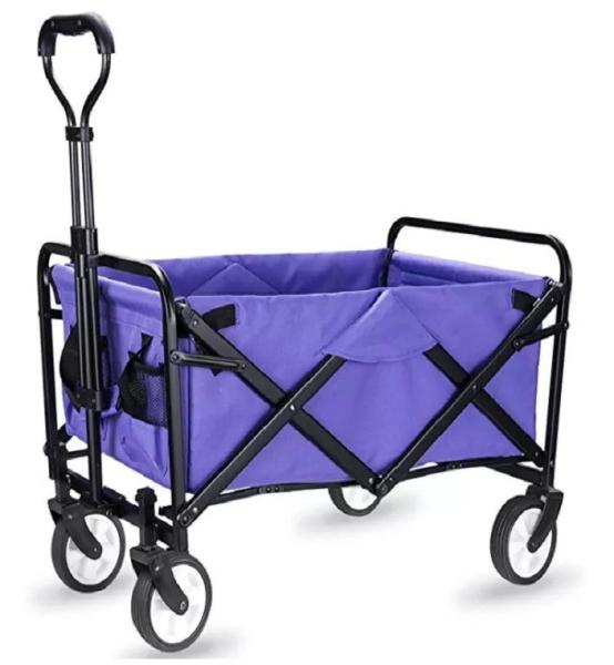 Four-Wheel Wheelbarrow for Heavy Duty Usage and Easy Transportation in Gardens