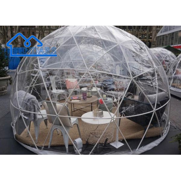 Trade Show Dome Tent Geodesic Waterproof Commercial Geodesic Dome Tents With Clear Window