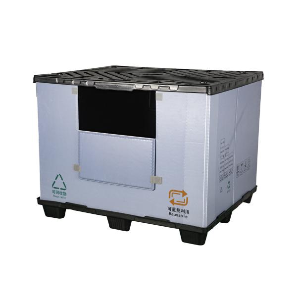 1350X1150 plastic big autopack pallet box foldable plastic pallet box container automotive parts packaging market