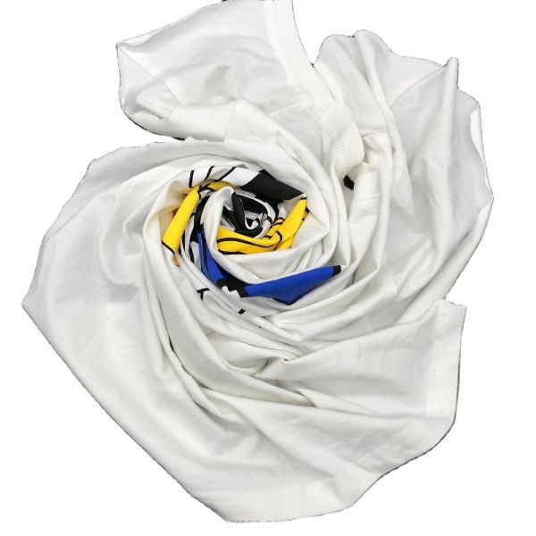 IMPA 232906 White T Shirt Rags Textile Waste Bales Cotton Cleaning Wiping Mechanic Industrial Wiping Cotton Rags