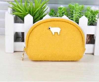 factory price high quality lovely felt coin wallet/coin purse