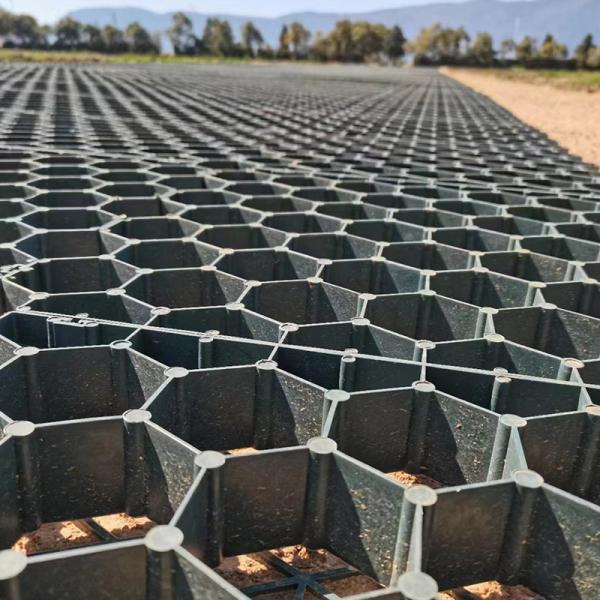 Ground Reinforcement Grids Gravel Plastic Grass Grid / Stabilizing Driveway Plastic Hexagonal Grass Grid