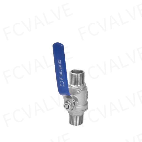 2PC M/M Threaded Stainless Steel 304 Ball Valve with Floating Ball Customized Request