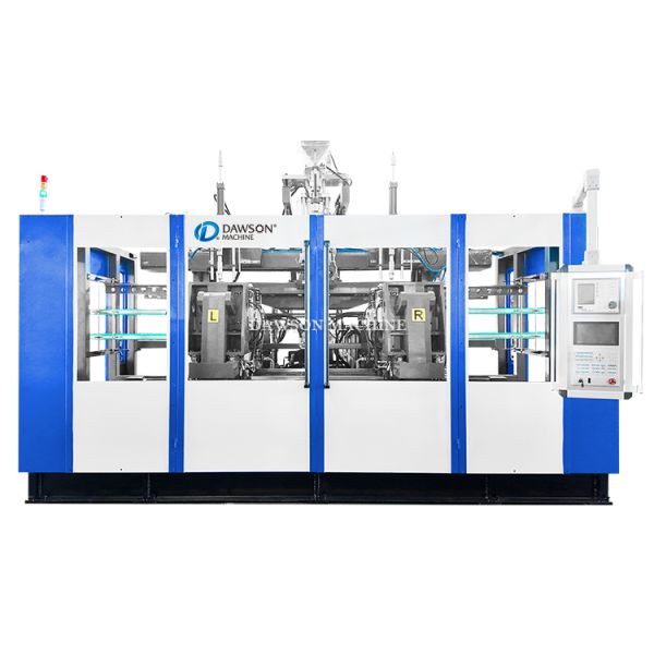 4 Screw Heating Zone Plastic Blow Molding Machine HDPE Jerrycan Bottle Production Line Clamping Force 270 KN Technology