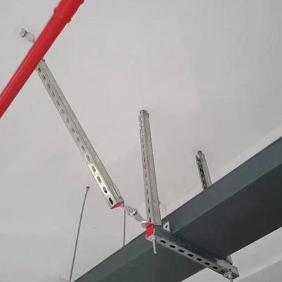 Customized Electrical Seismic Bracing For Plumbing Pipe System Walls
