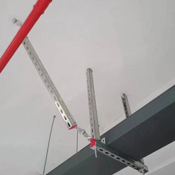Customized Electrical Seismic Bracing For Plumbing Pipe System Walls