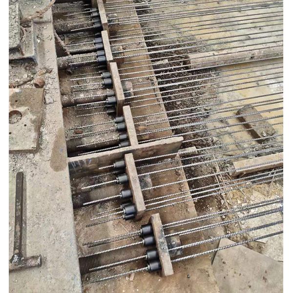 CE Cast Iron Round Prestressed Anchorage System Grips Wedge Anchor Head Steel