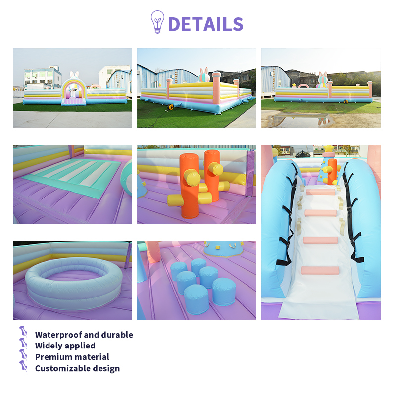 Custom Bunny Inflatable Soft Play Set Indoor Toddler Playground Equipment Soft Play Bouncer for Kids Party Events Rental