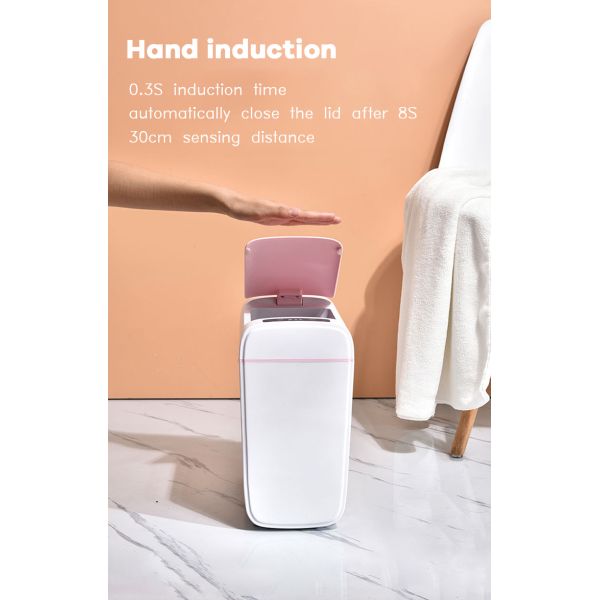 Plastic Automatic Touchless Smart Trash Can Sensor Waste Bin for Home and Institution