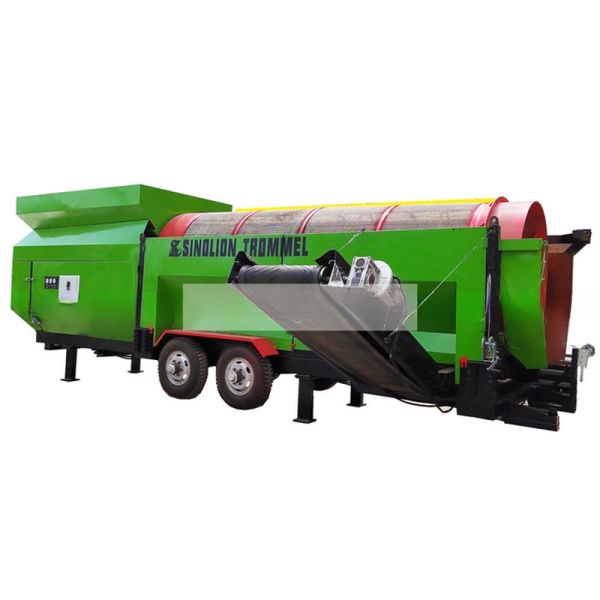 Mobile Type Rotary Trommel Scrubber for Food Waste Screening in Different Models