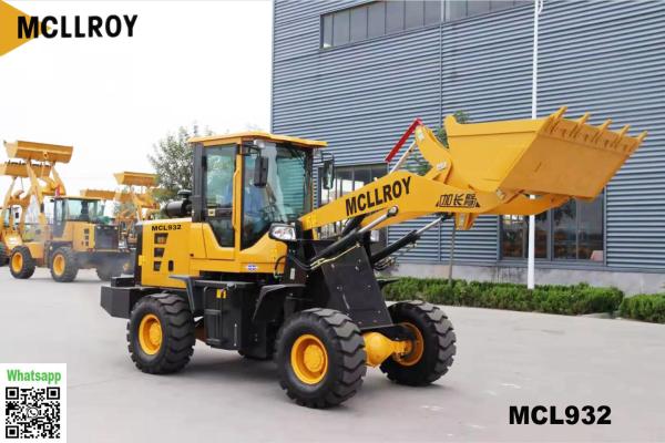 2 Ton Small Compact Wheel Loaders Front End 58kw 79hp Power