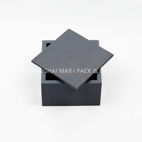 Rectangular Luxury Packaging Boxes , Unfinished Small Wooden Packaging Boxes Jewellery Packing