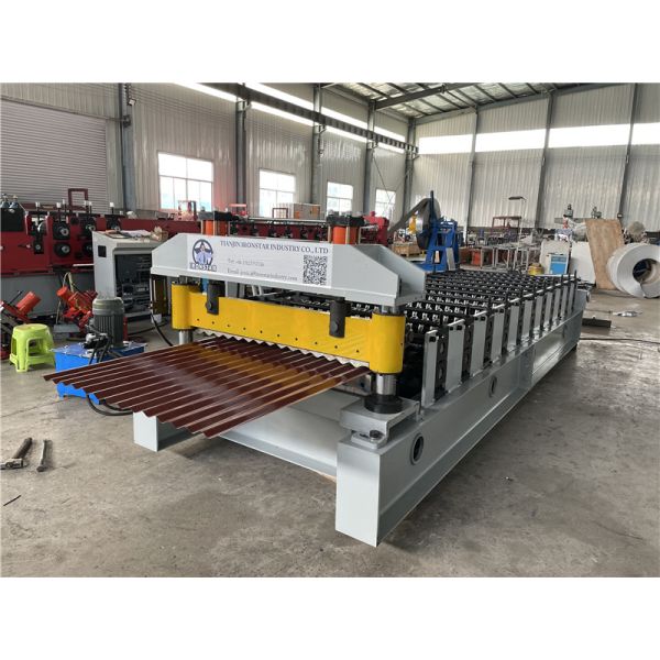 “850 Type Roof Sheet Making Machine 0.3-0.8mm Customized Corrugated Roof Panel Roll Forming Machine for Chile”