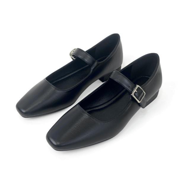 Women Flat Bottomed Mary Jane Leather Shoes Soft Soled Soft Leather Single Shoes