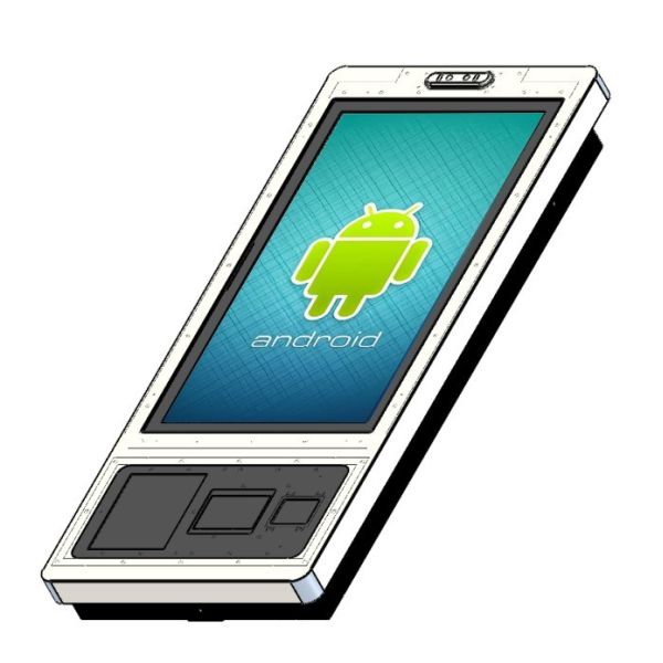 23.6 Inch Android Touch Screen  Wall Mounted Management System Supermarket Self-Checkout System