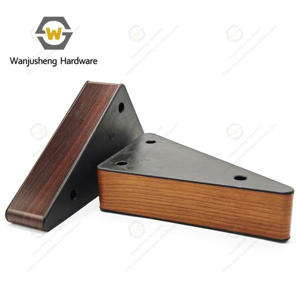 Light Luxury High Quality Wood Grain Plastic Furniture Coffee Table Sofa Cabinet Feet Belong to Furniture Accessories