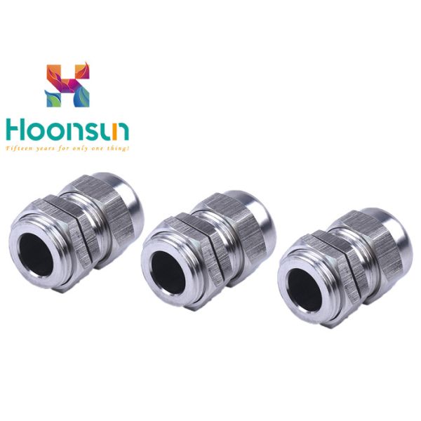 PG11 Waterproof Stainless Steel Cable Gland , Electrical Rubber Seal Ss Cable