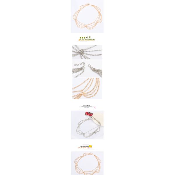 European and American fashion personality temperament wild exaggeration tassel hair bands