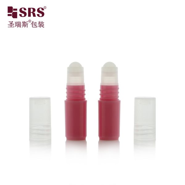 SRS Factory Customization Plastic Unique Design Plastic Roller Ball Container 3ml Bottle Roll On