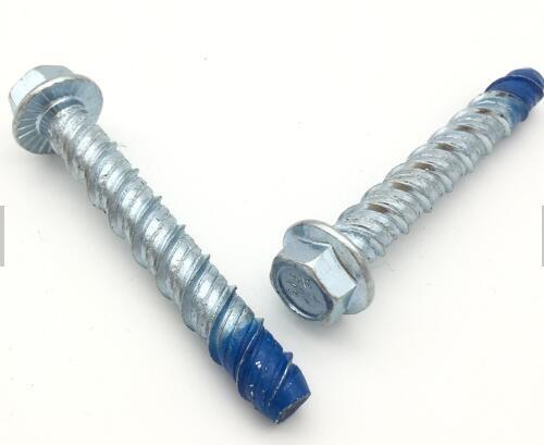Galvanized Zinc Plated Concrete Screw Anchor Self Drilling For Automobile Industry