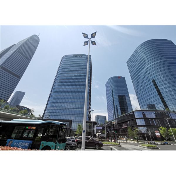 Высота краски К420 25м фонарного столба РАЛ горячего погружения гальванизированная сплющенная сталью электрическая