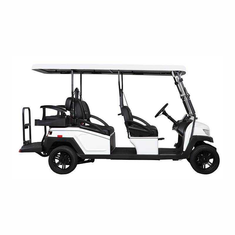 4+2 Person Luxury Electric Golf Cart Featuring Intelligent Onboard Charger