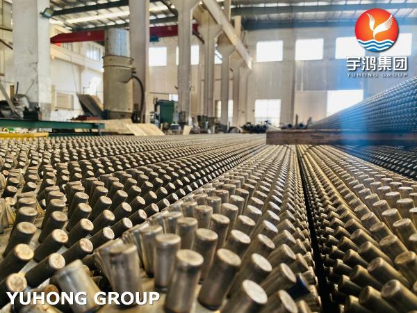 SS409 SS410 Longitudinal Finned Studded Tube Alloy Steel 50mm-325mm