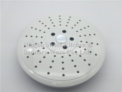 ABS plastic material round shape chrome plating shower head hand shower top shower rain shower set