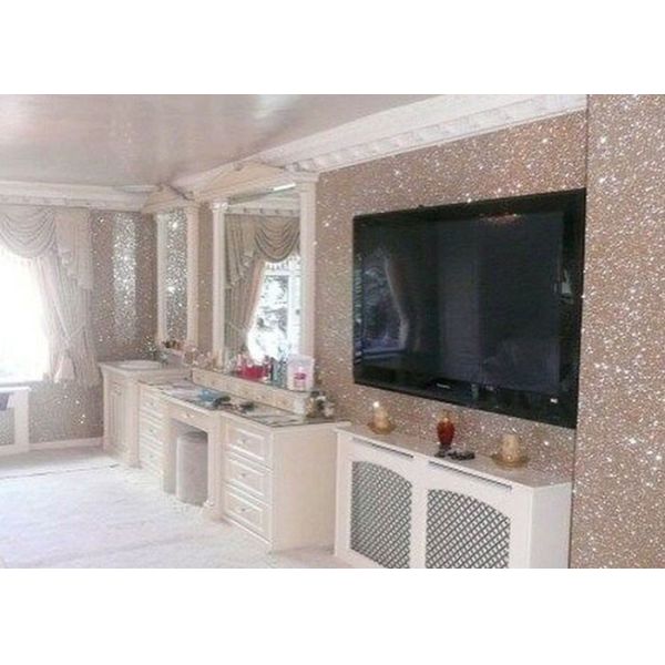 Artificial Leather Fireproof 50m/Roll Chunky Glitter Fabric