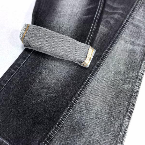 11.3oz Black Cotton Spandex Denim Fabric For Man Jeans 160cm
