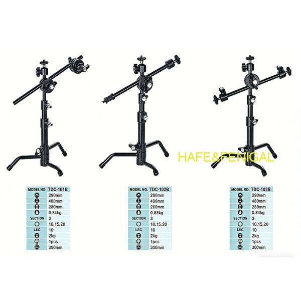 Black Professional Mini Tripod Stand For Live Streaming & Mobile Photography