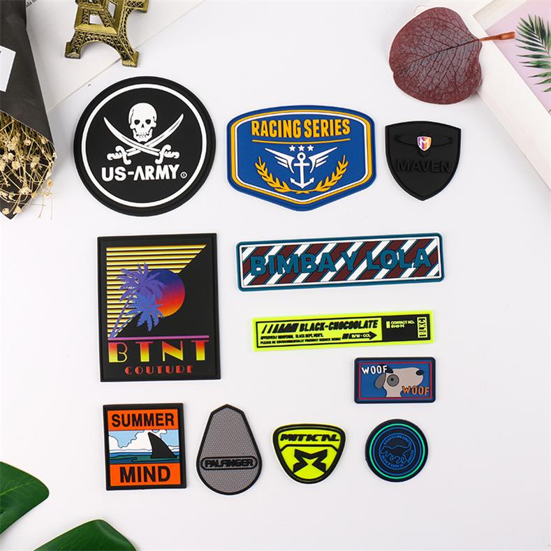 Customized PVC Patch 3D PVC Patch for Shoe PVC Rubber Patch 3D Silicon Badge by China Factory