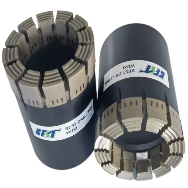 Enhanced Stability in Fractured Formations Efficient Removal of Cuttings Surface Set Diamond Core Bit